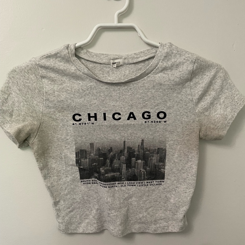 Garage Heather Gray Cropped Tee